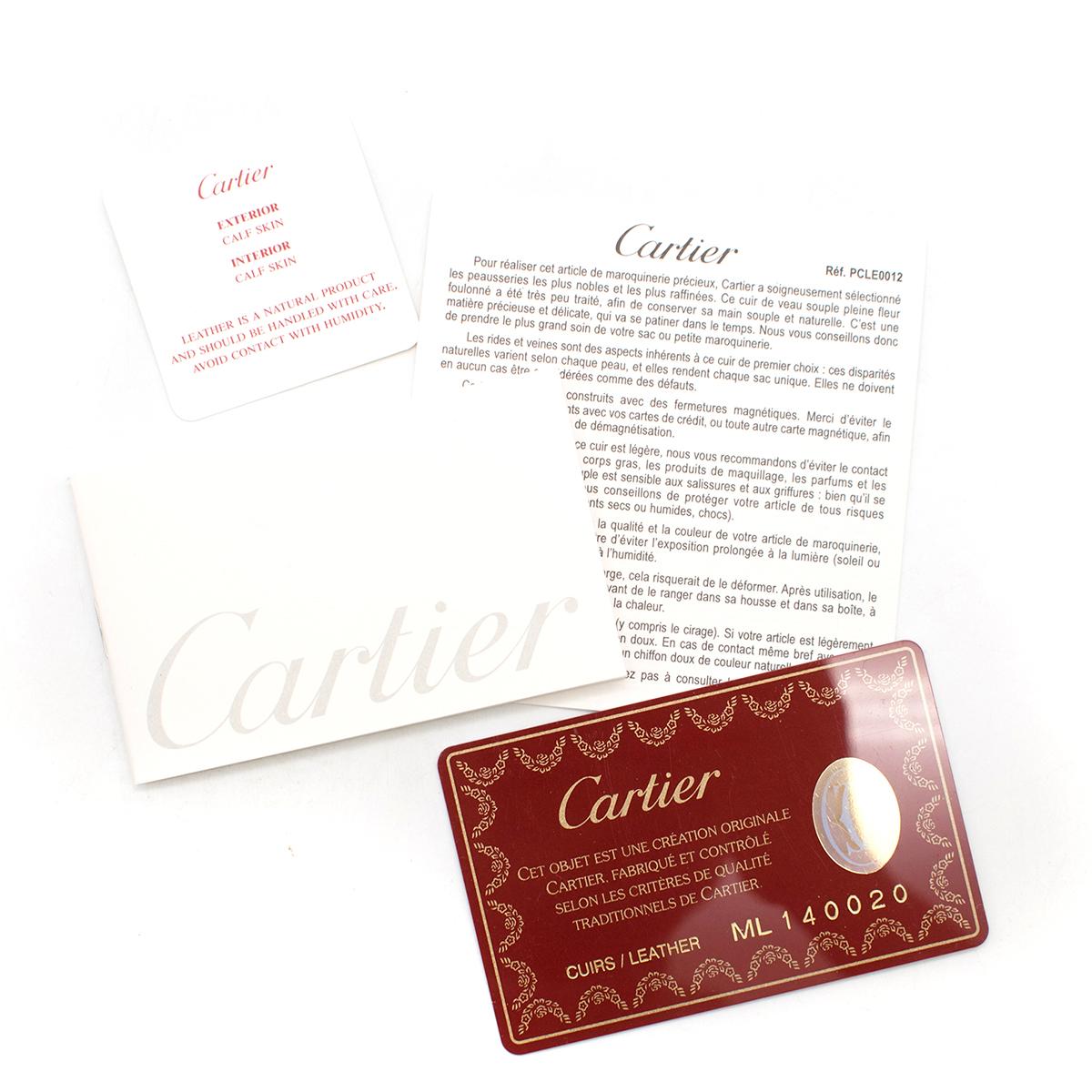 Cartier Beige Cabochon Leather Flap Shoulder Bag 7