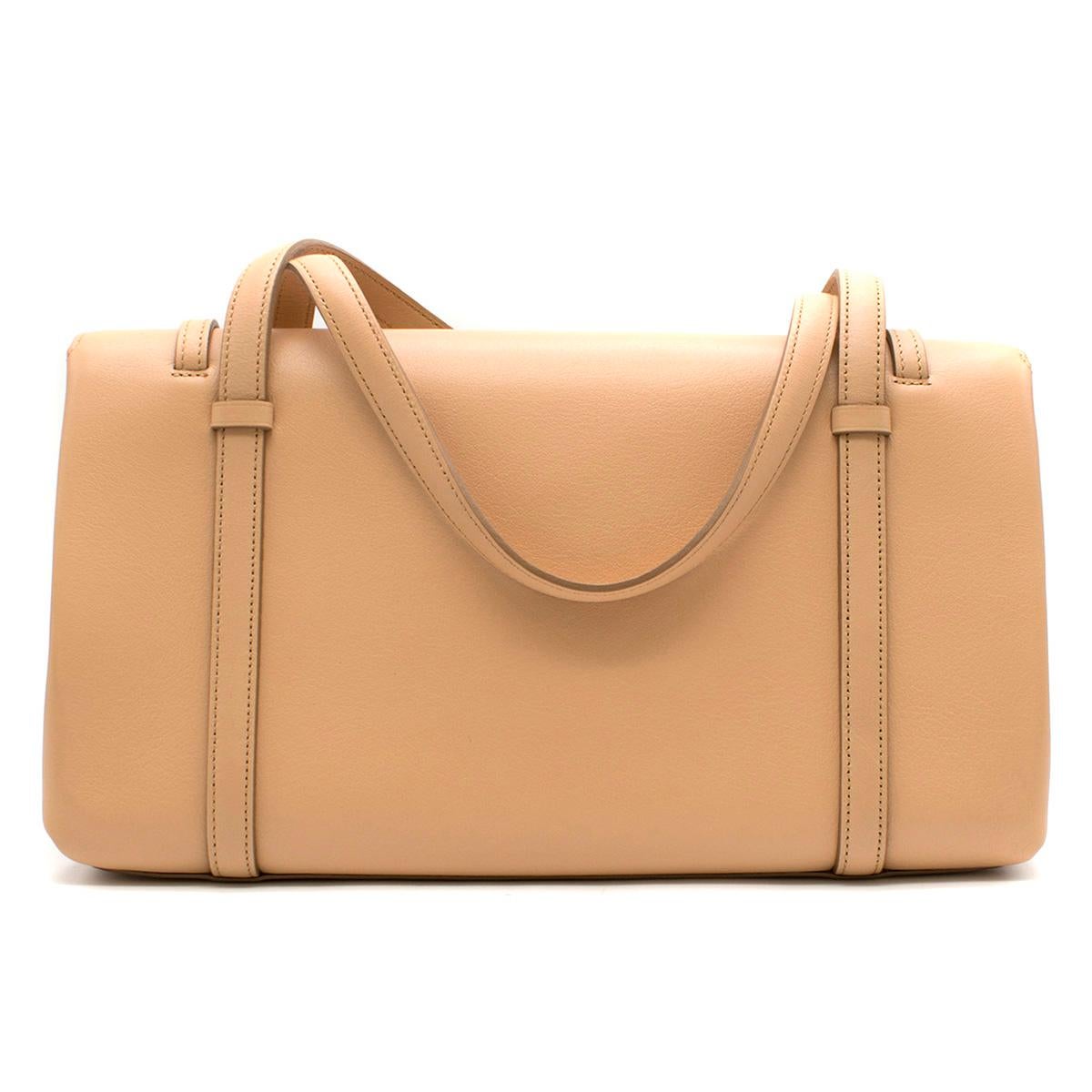 Women's Cartier Beige Cabochon Leather Flap Shoulder Bag