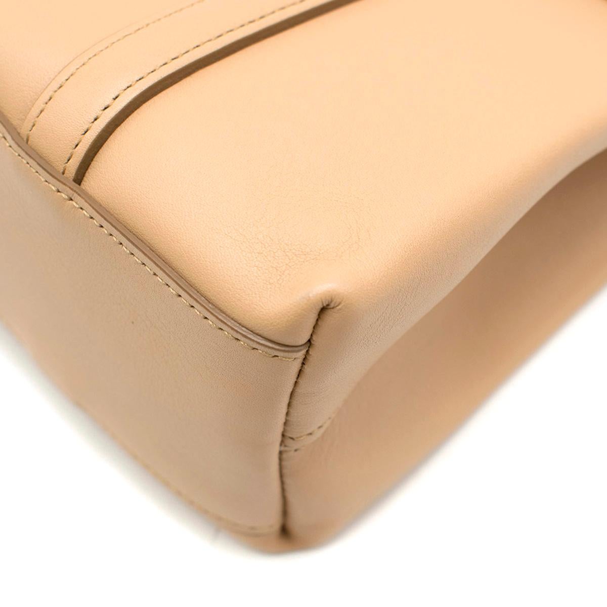 Cartier Beige Cabochon Leather Flap Shoulder Bag 3