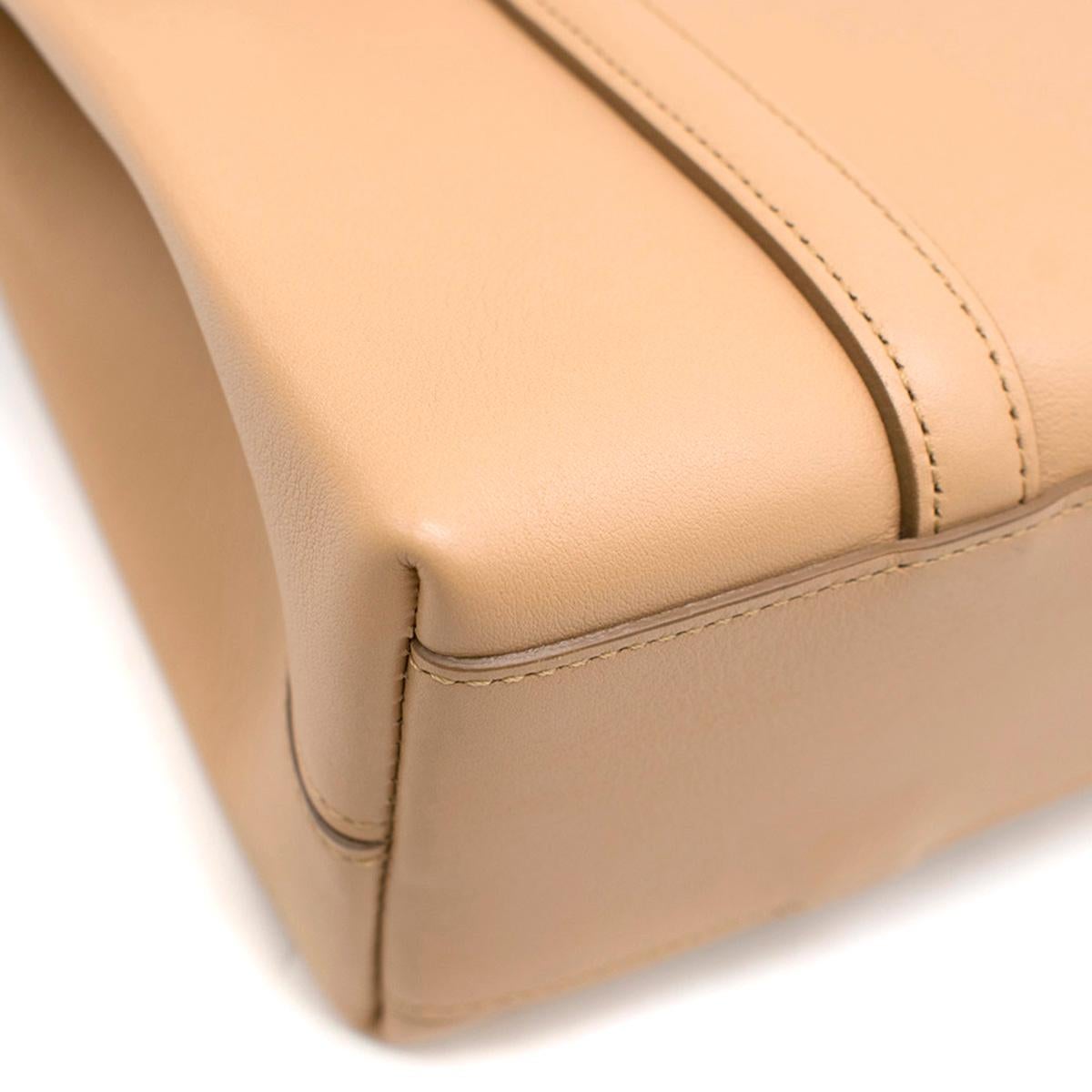 Cartier Beige Cabochon Leather Flap Shoulder Bag 4