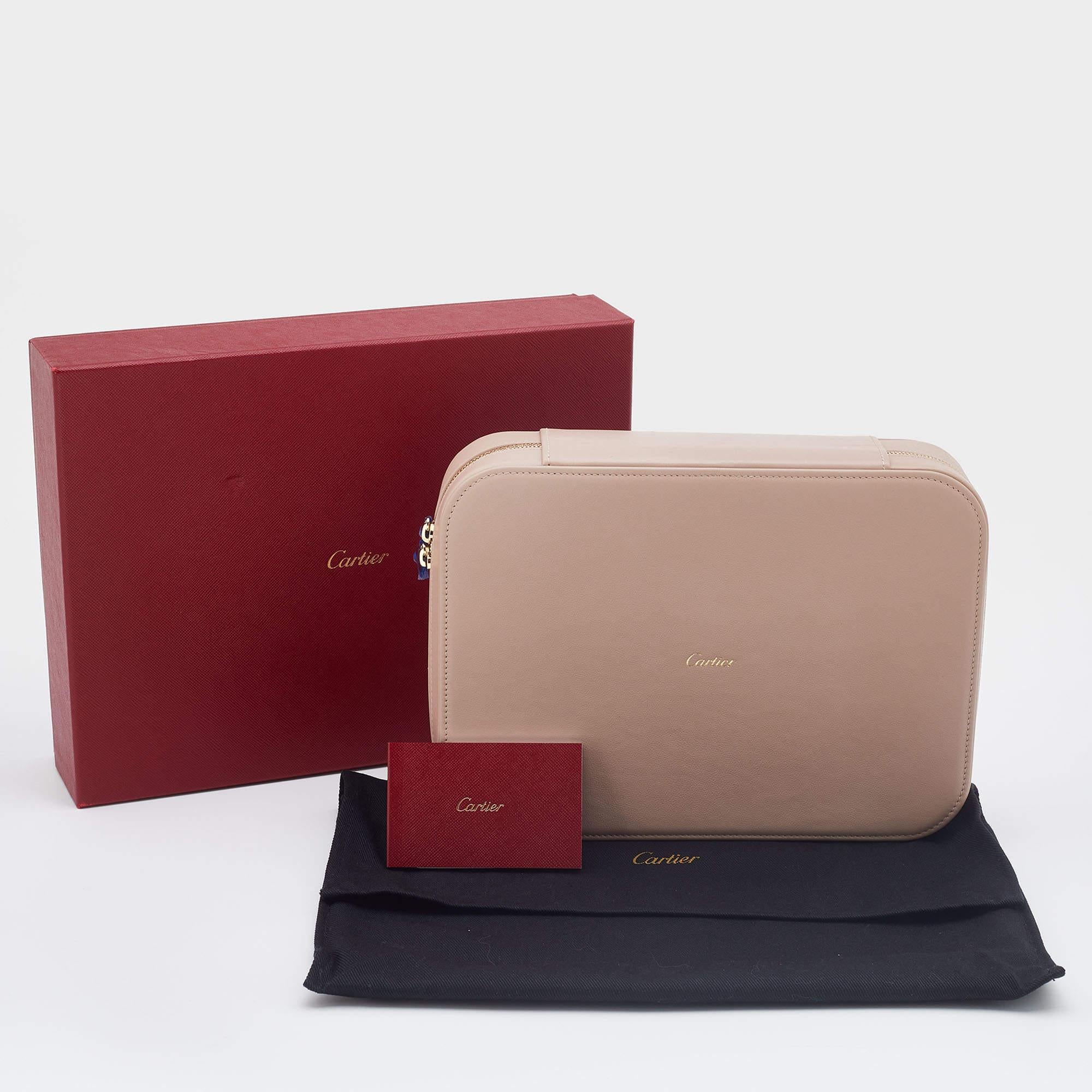 Cartier Beige Diabolo de Cartier Jewelry Travel Box 6