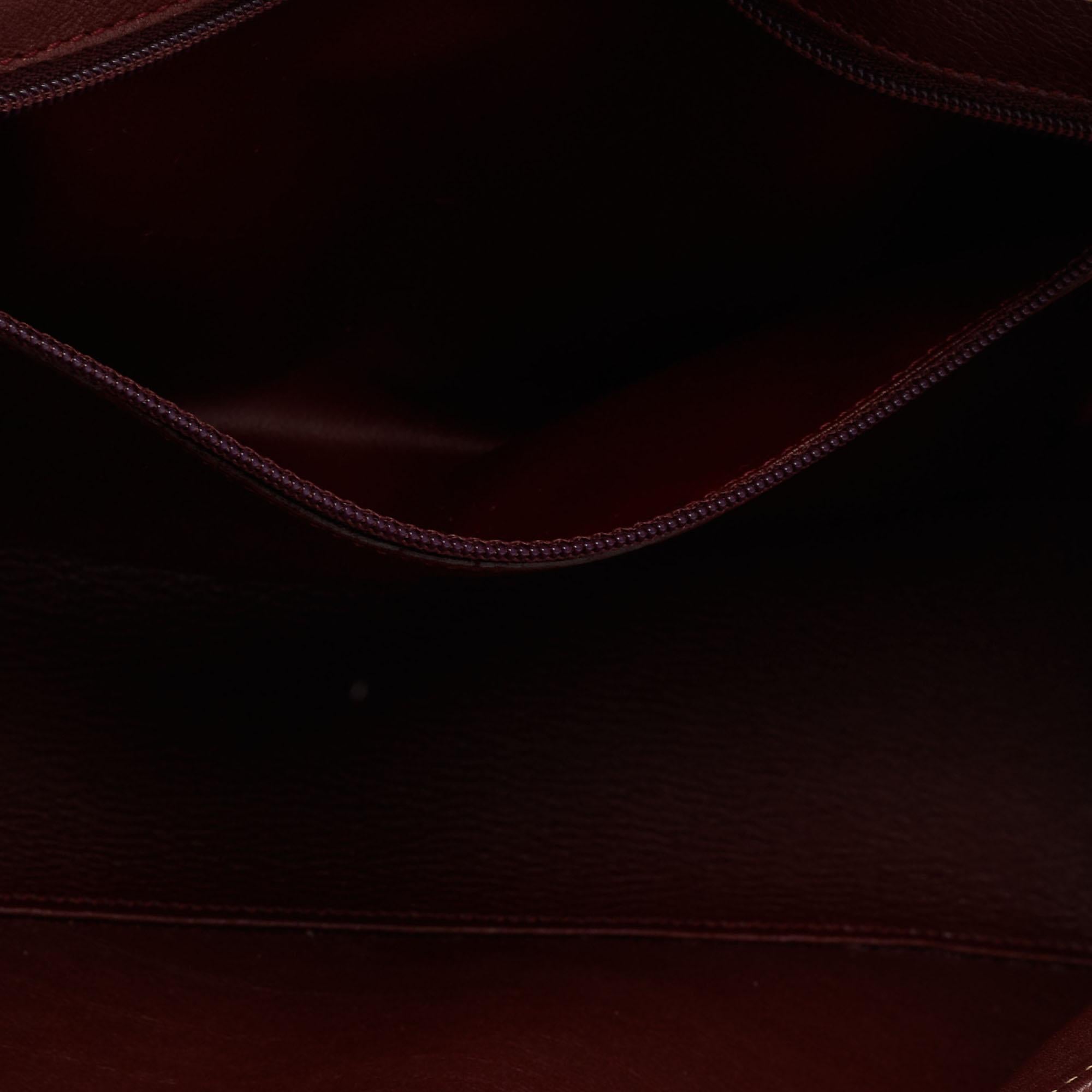Women's Cartier Beige Leather Cabochon Flap Shoulder Bag