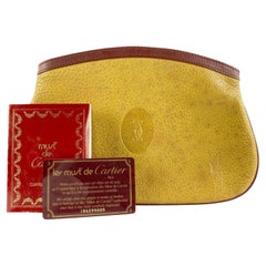 Cartier Beige Leather Clutch Bag 33ct712s