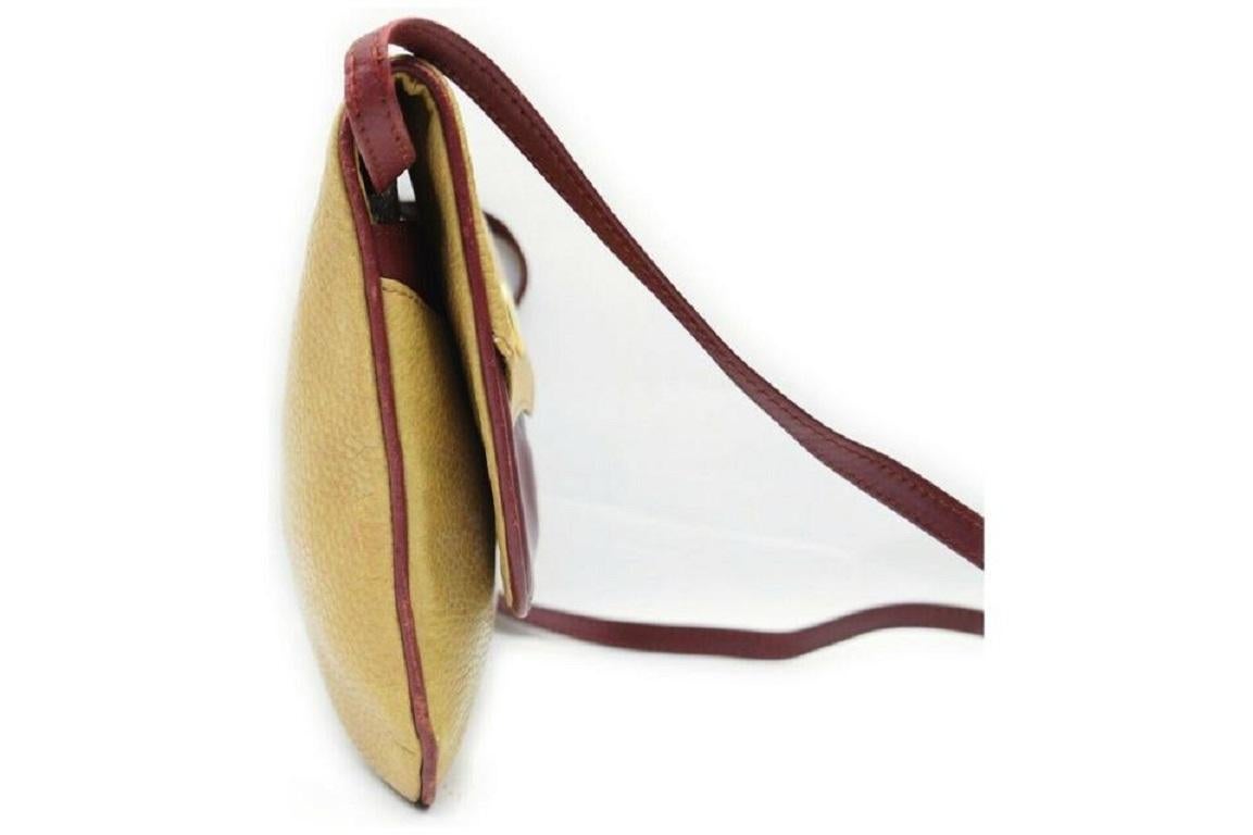 Cartier Beige x Bordeaux Flap Shoulder bag  861784 For Sale 8
