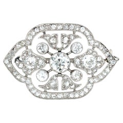 Cartier, Belle Epoque Platinum Diamond Brooch