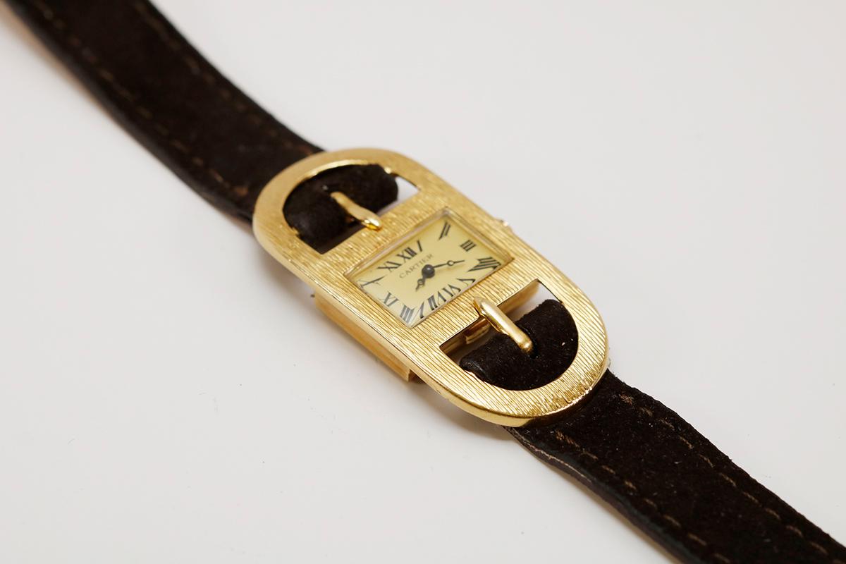 Cartier Belt Buckle Watch 18k Yellow Gold 3