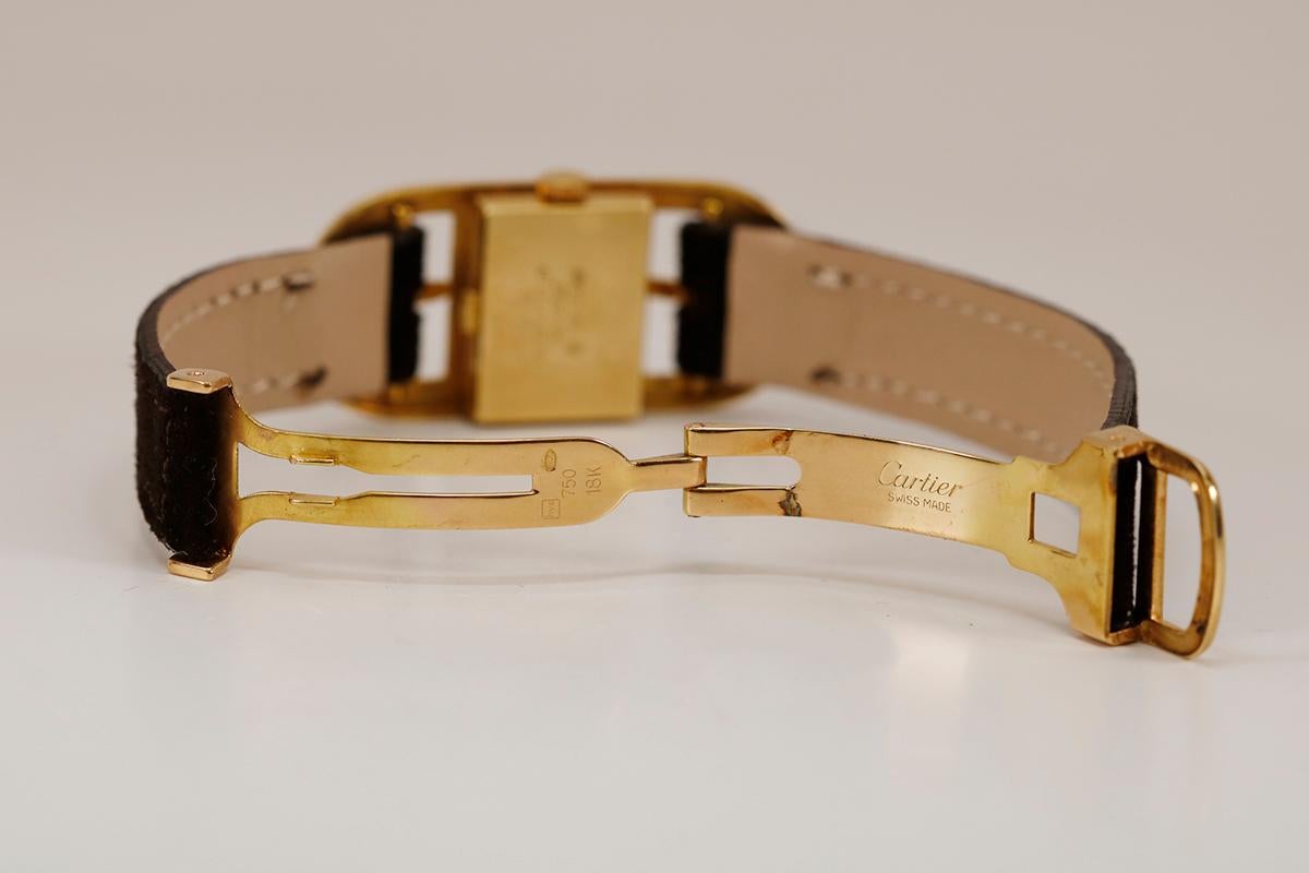 Women's Cartier Belt Buckle Watch 18k Yellow Gold
