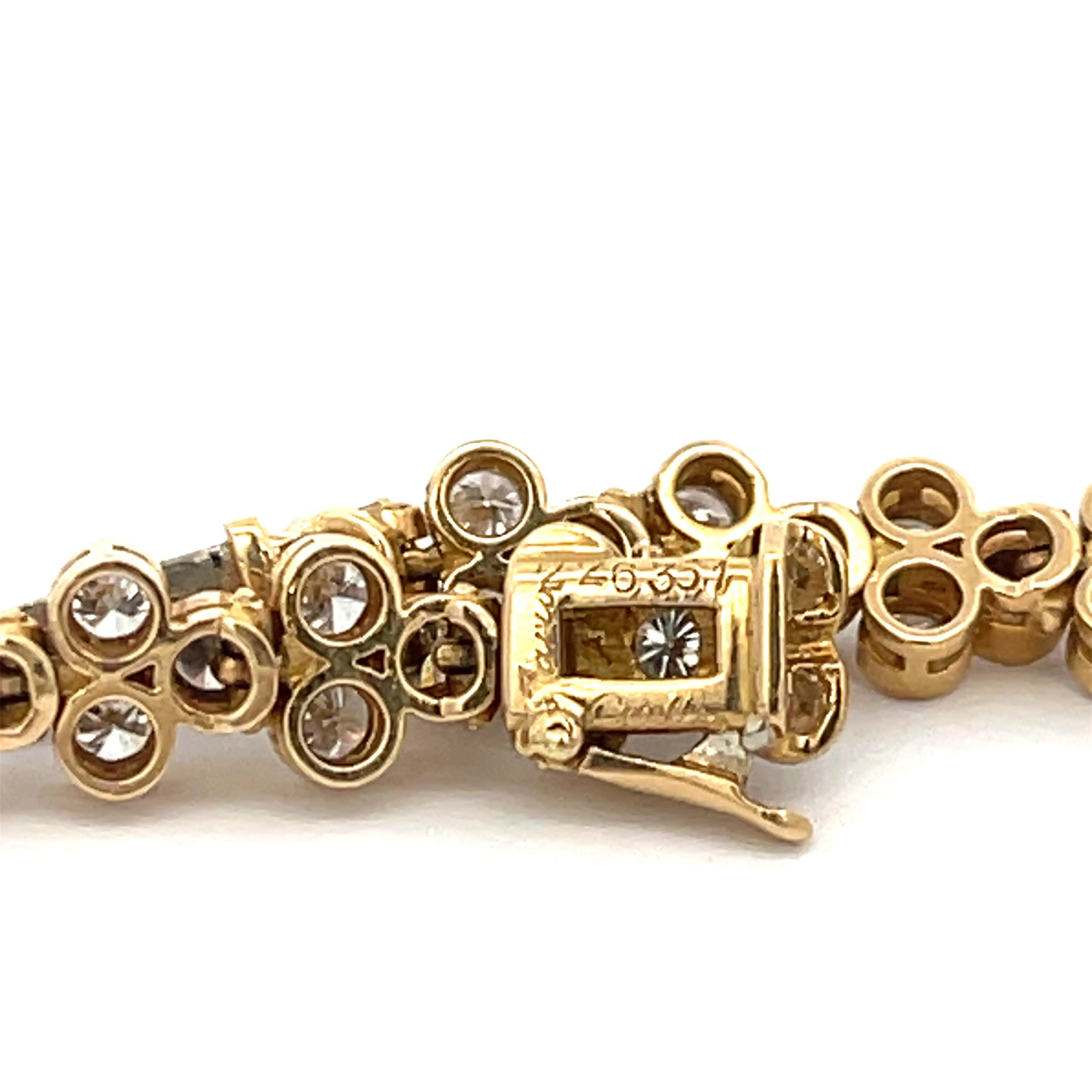 Cartier, collier en or jaune 18 carats serti de diamants Bon état - En vente à Dallas, TX