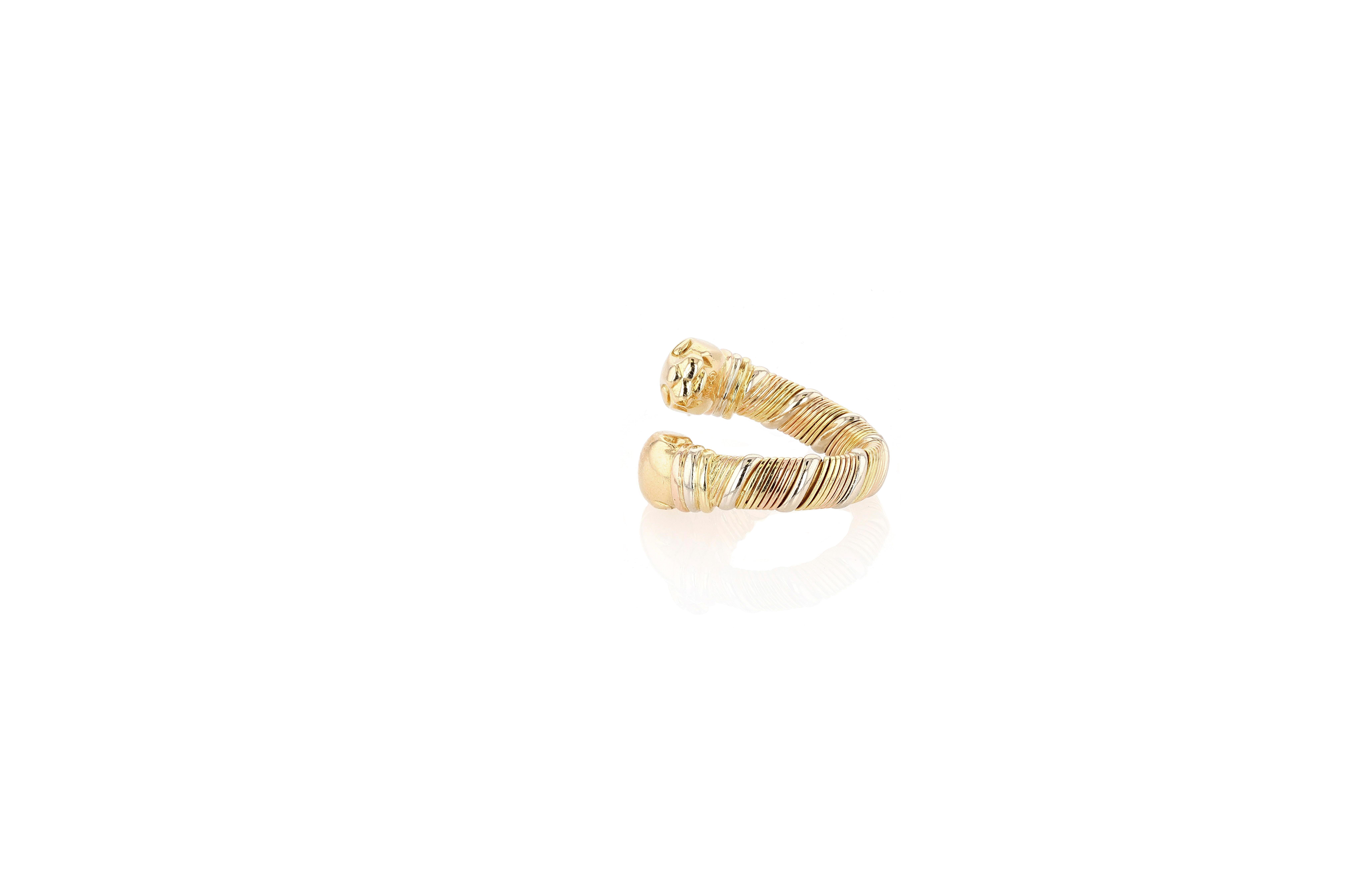 Contemporaneo Cartier Bi-Color Panthere de Cartier Ring in vendita