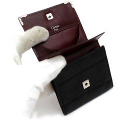 Cartier Black 872110 Leather Compact Wallet