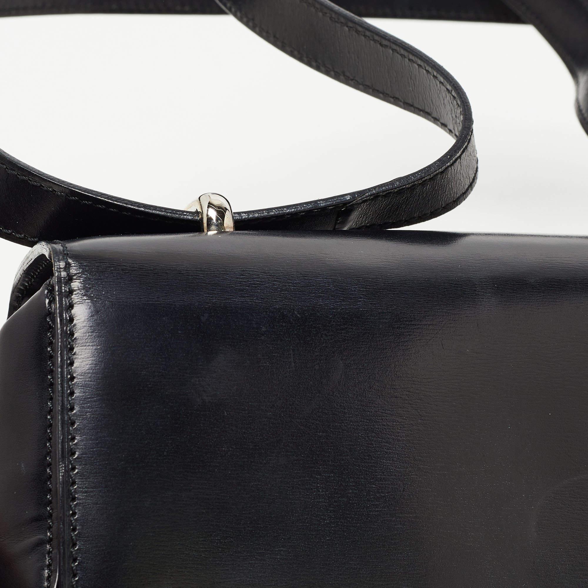 Cartier Black Glossy Leather Panthere Shoulder Bag 6