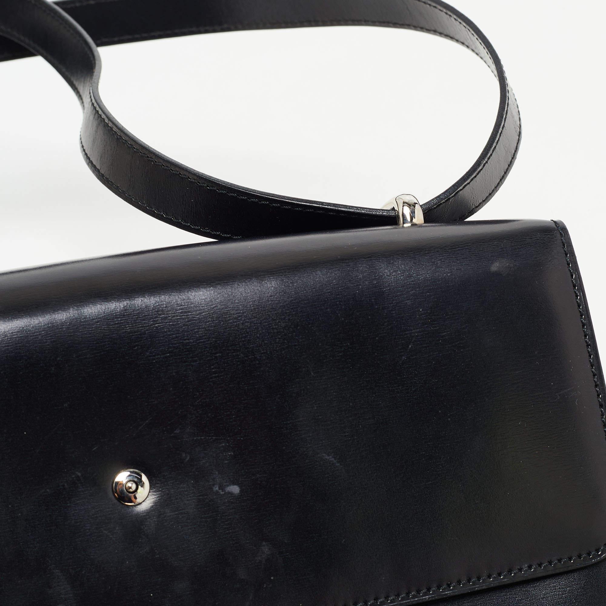 Cartier Black Glossy Leather Panthere Shoulder Bag 7
