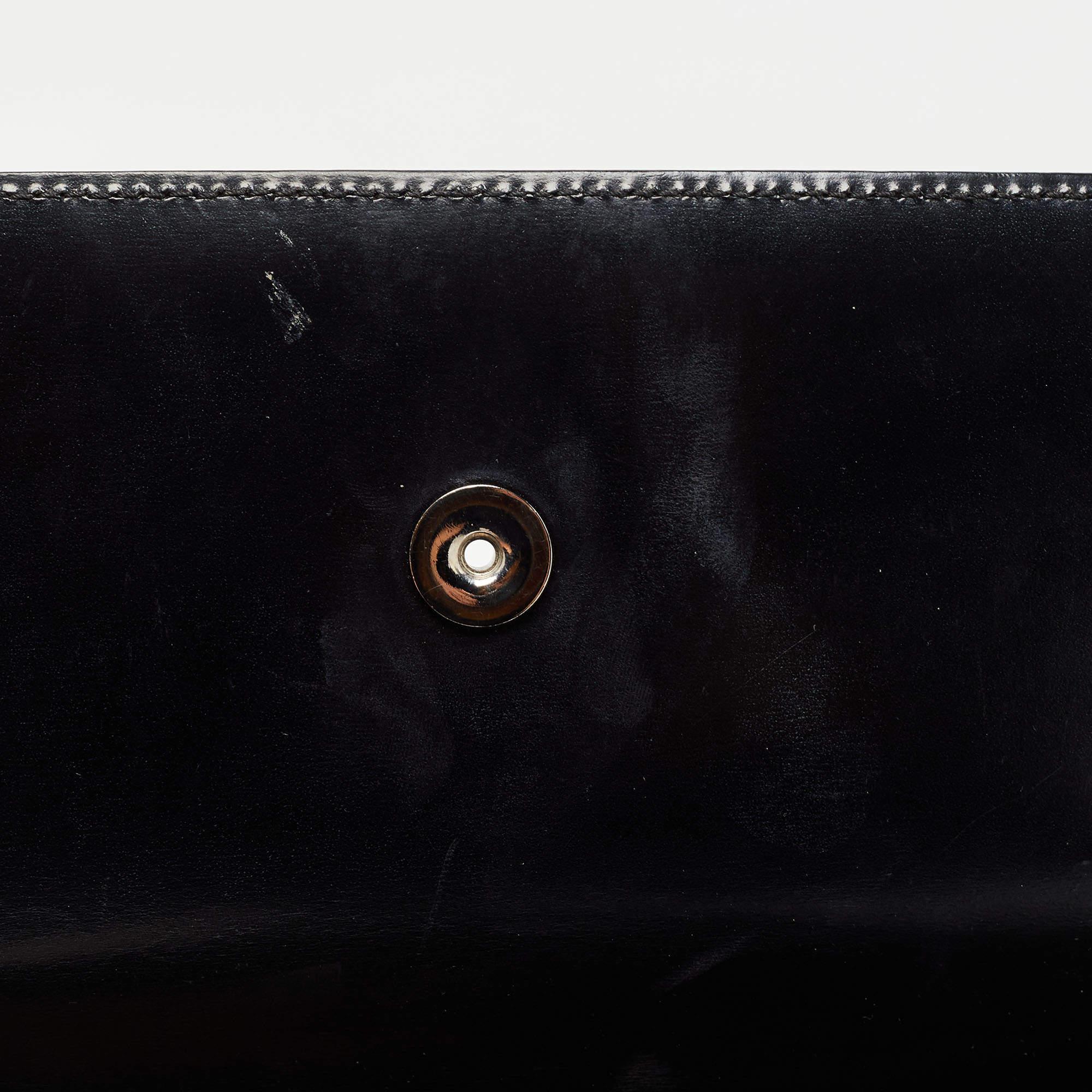 Cartier Black Glossy Leather Panthere Shoulder Bag 8