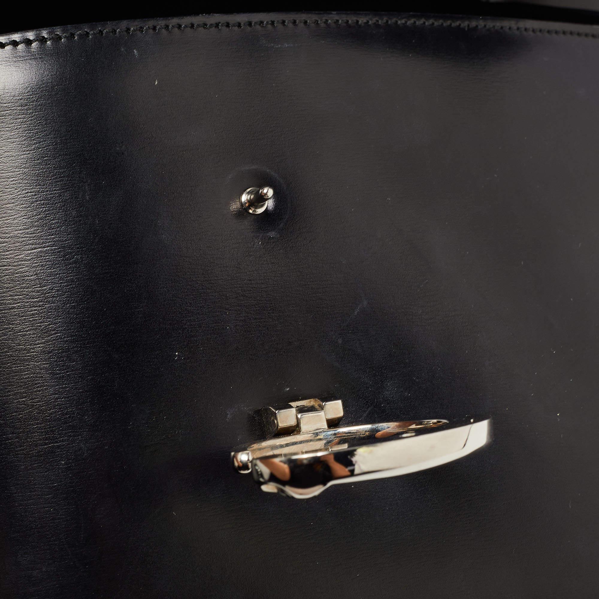 Cartier Black Glossy Leather Panthere Shoulder Bag 9
