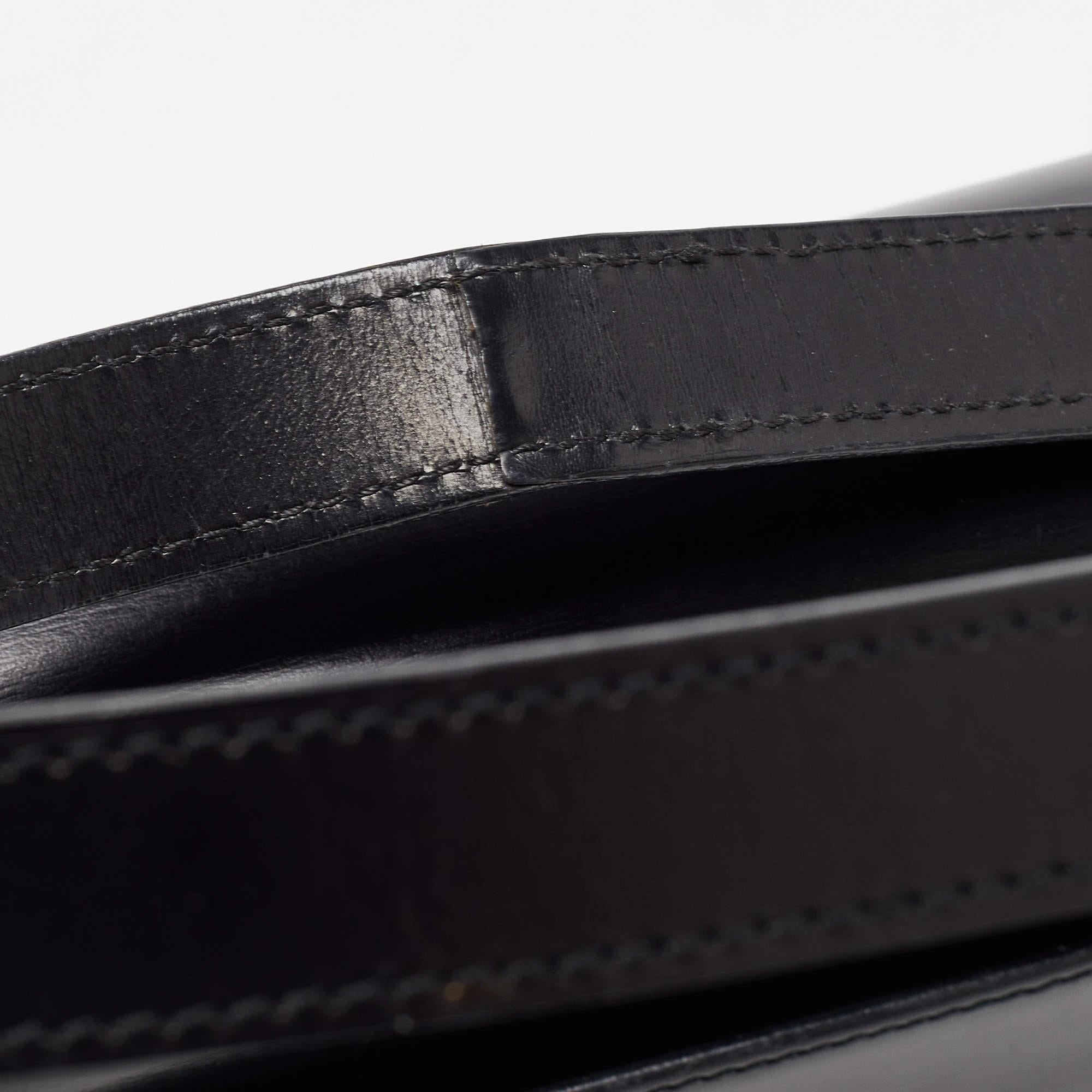 Cartier Black Glossy Leather Panthere Shoulder Bag 10