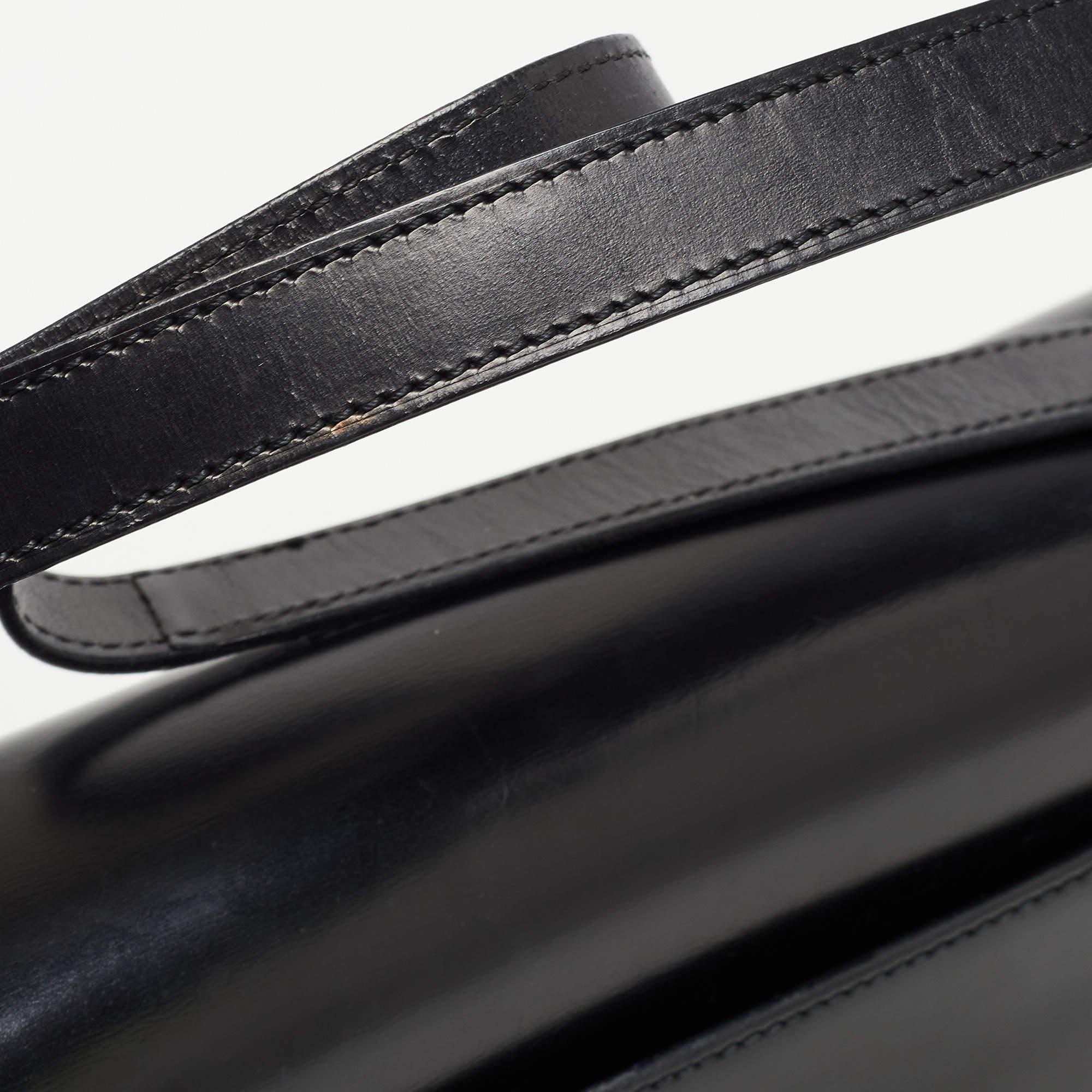 Cartier Black Glossy Leather Panthere Shoulder Bag 11