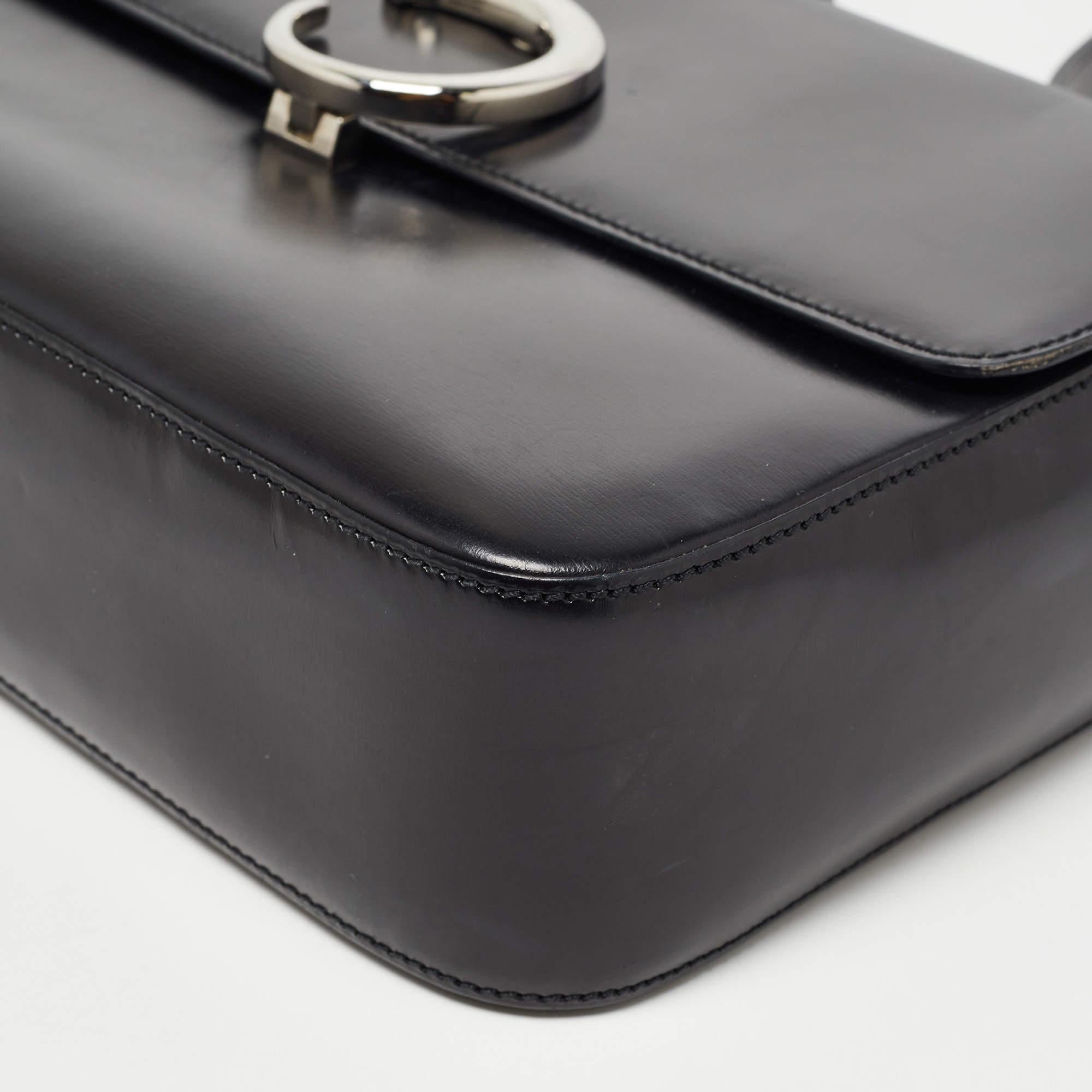 Cartier Black Glossy Leather Panthere Shoulder Bag 4