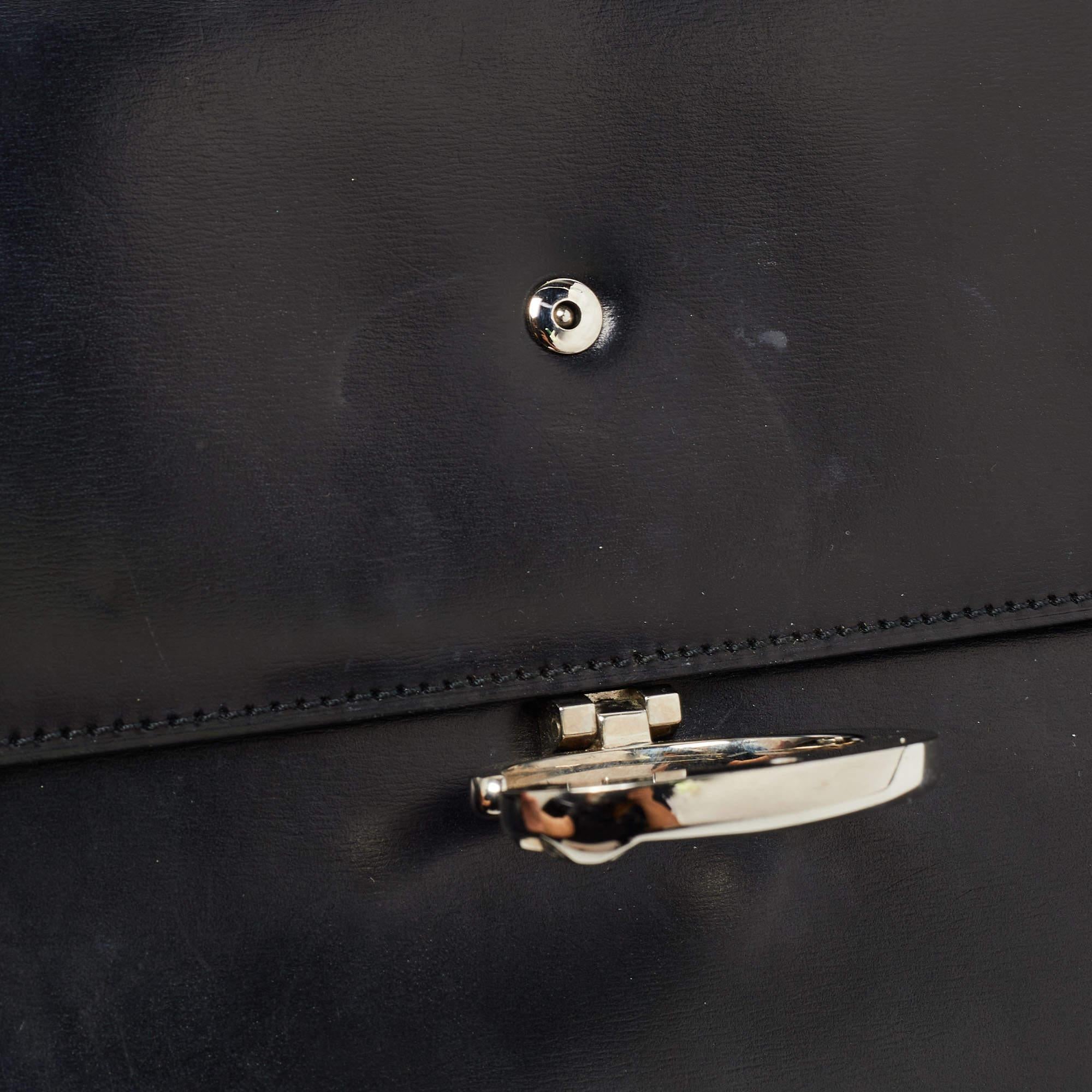 Cartier Black Glossy Leather Panthere Shoulder Bag 5