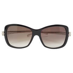 Lunettes de soleil carrées Panthère Wild de Cartier noir dégradé