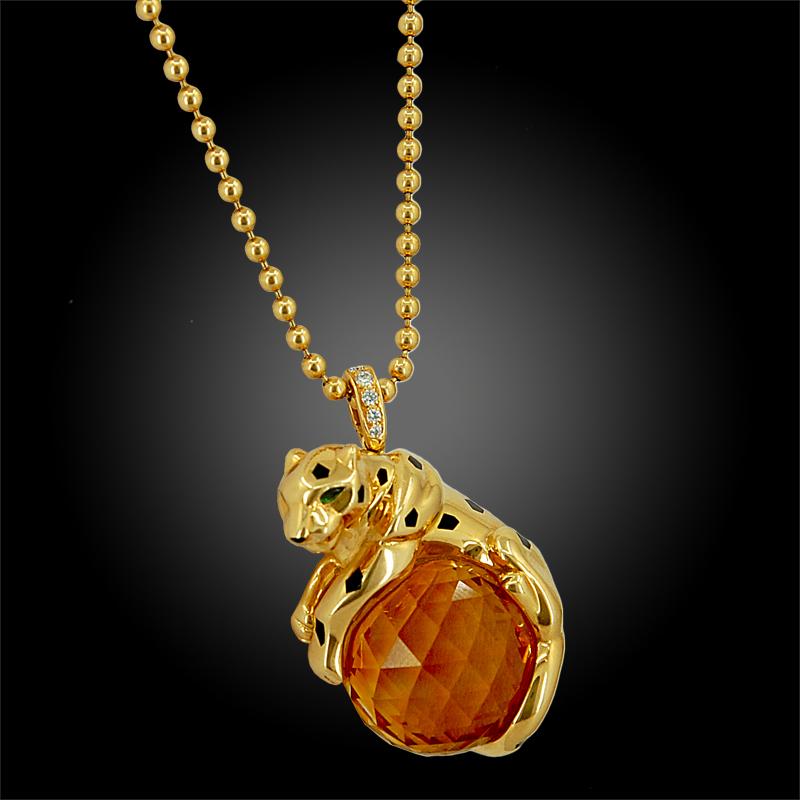 cartier cheetah necklace