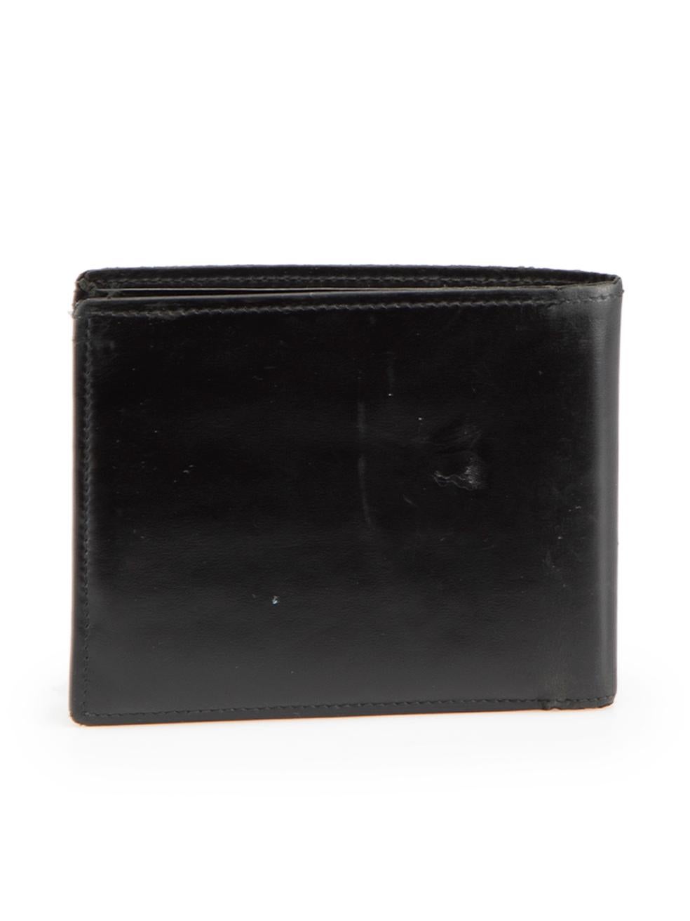 Cartier Black Leather Bifold Small Wallet In Good Condition In London, GB