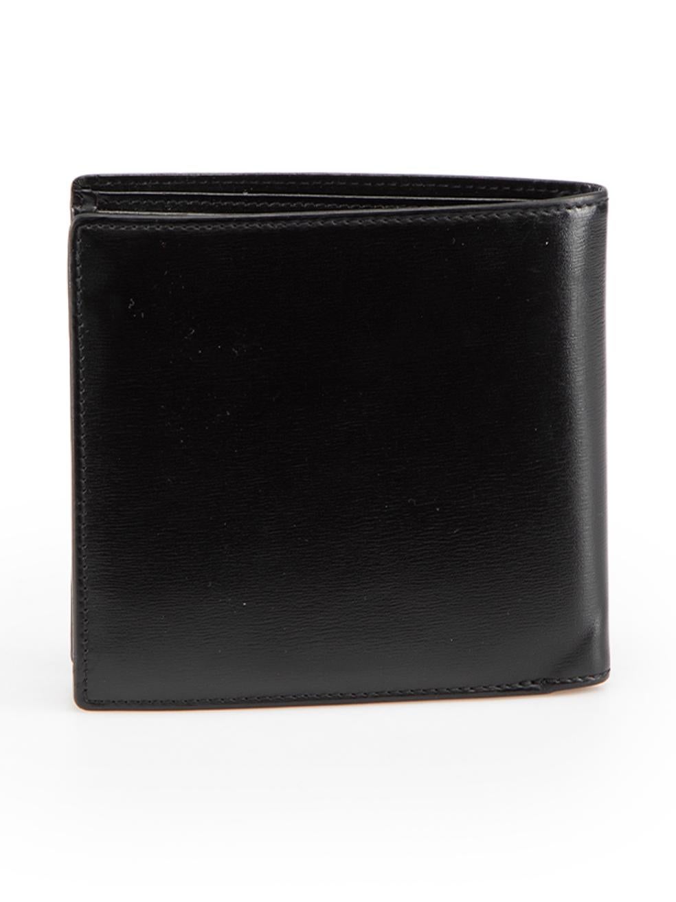 Cartier Black Leather Bifold Wallet In Excellent Condition In London, GB