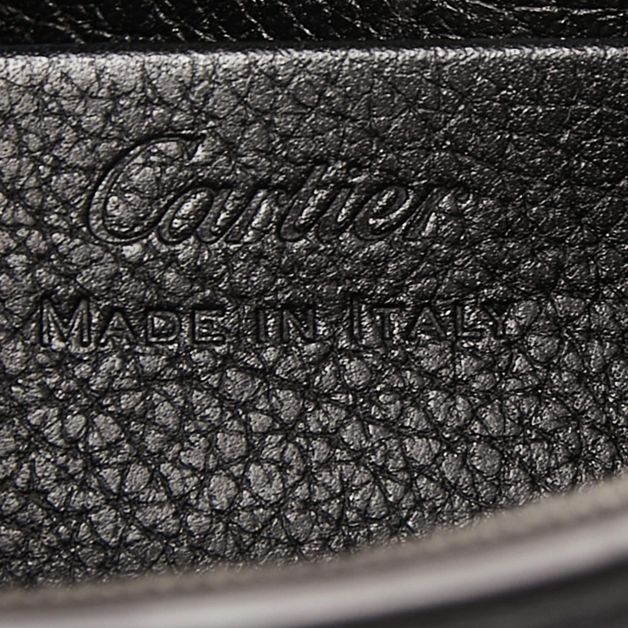 Cartier Black Leather C De Cartier Clutch 6