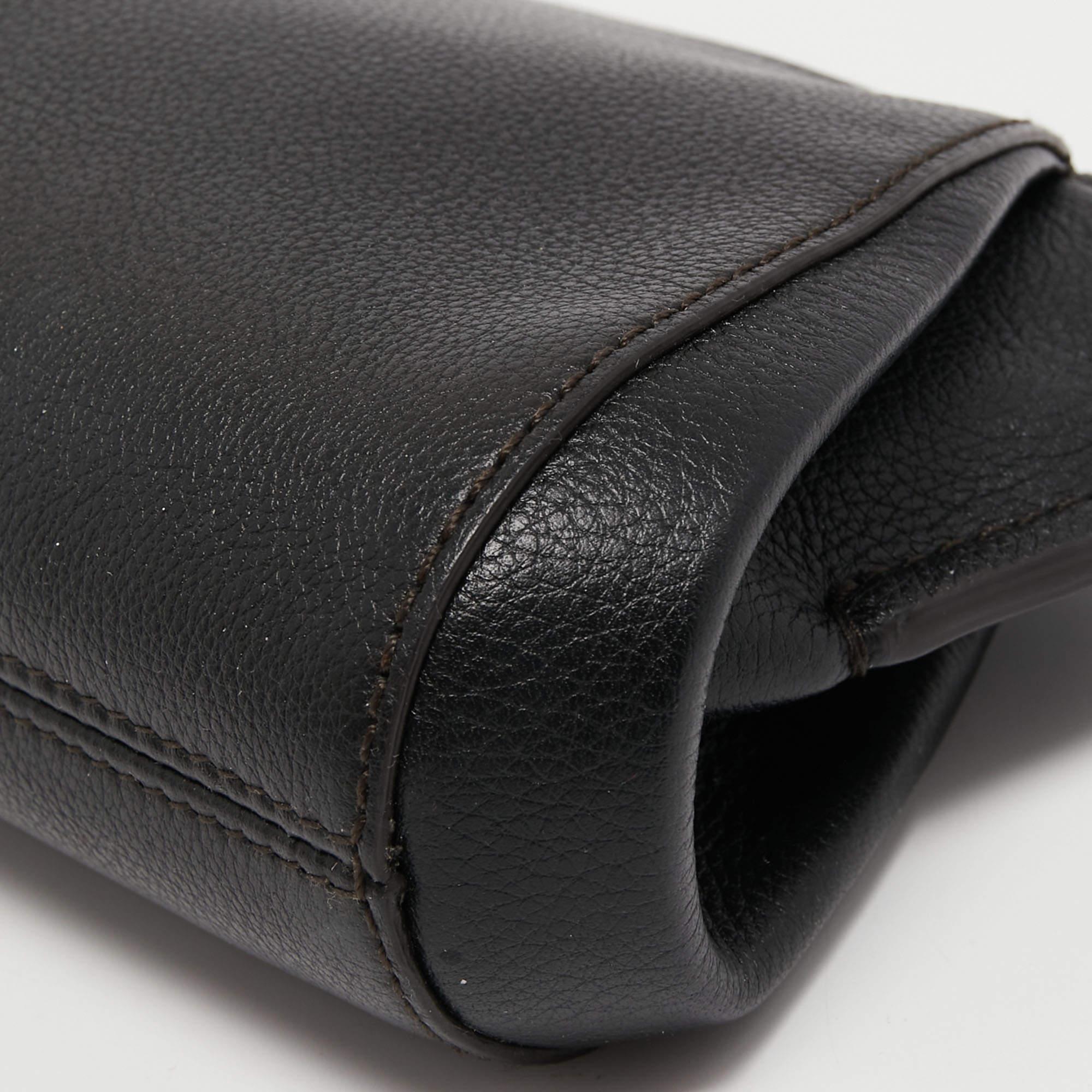Cartier Black Leather C De Cartier Clutch 4