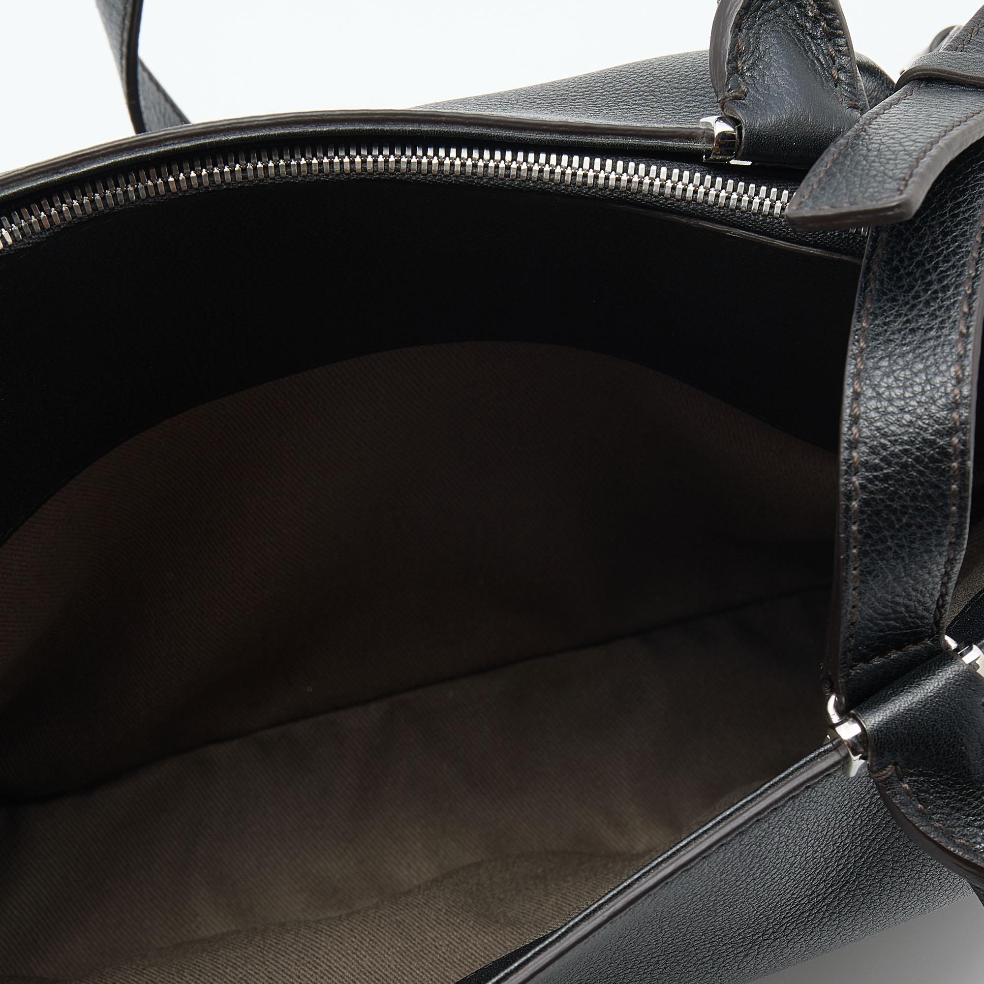 Cartier Black Leather C De Cartier Tote 2