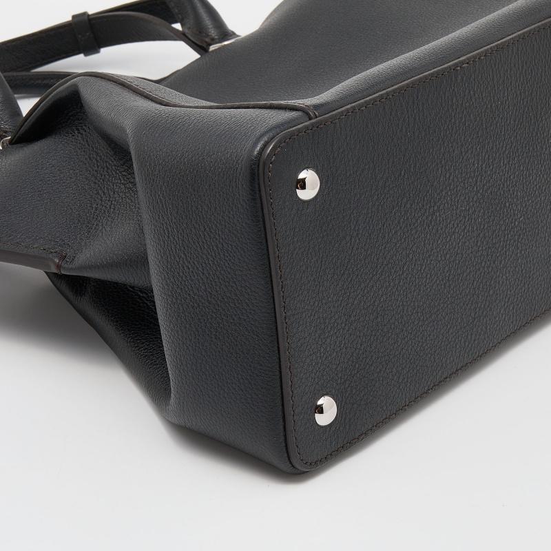 Women's Cartier Black Leather C De Cartier Tote