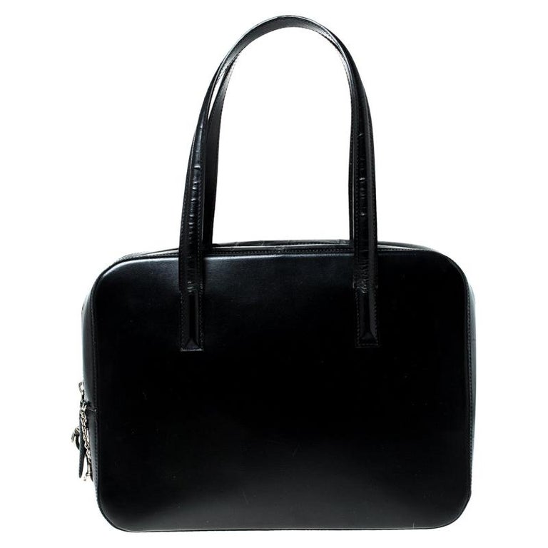 Cartier Black Leather Doctor Bag For Sale at 1stdibs