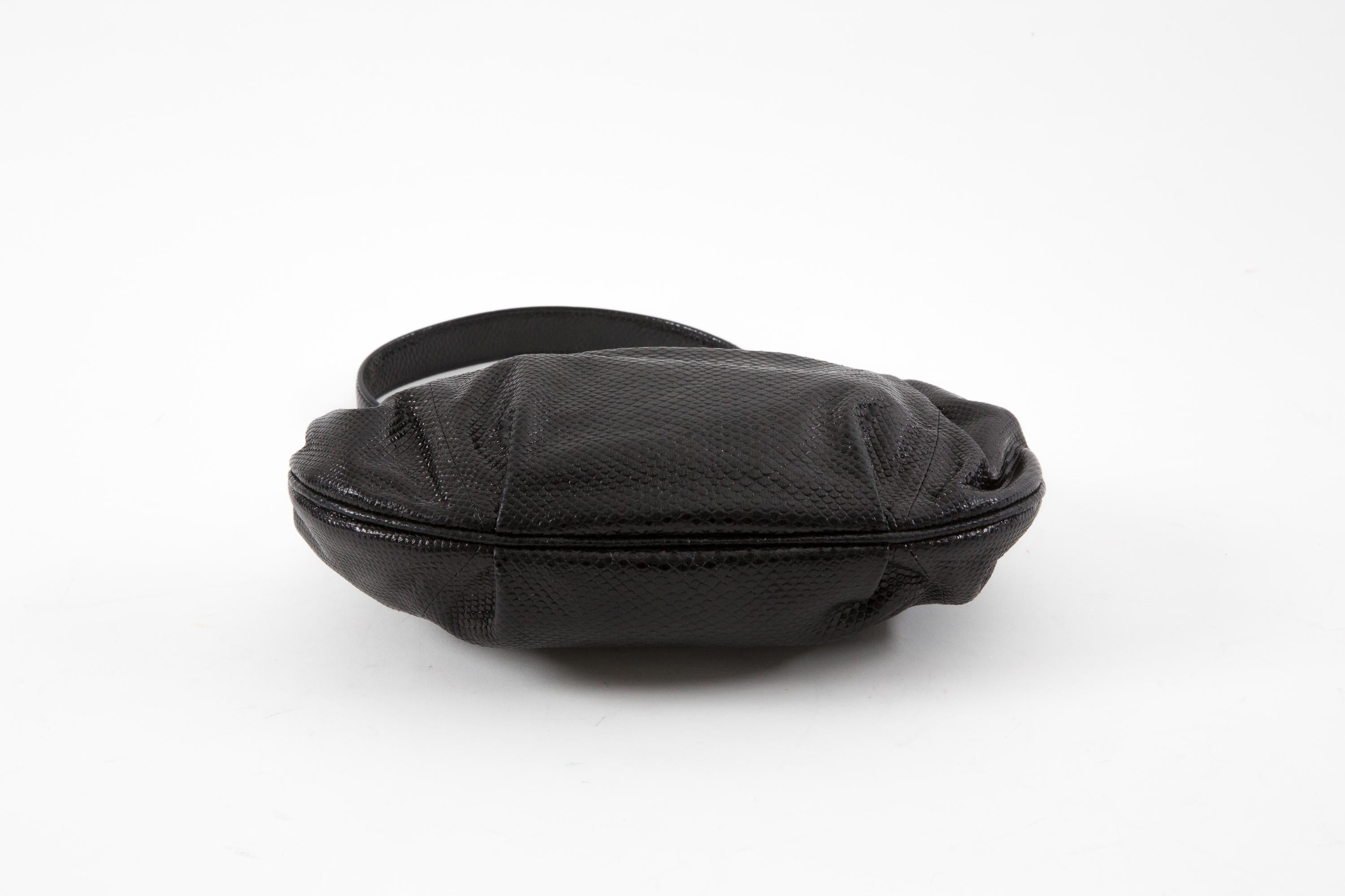 Women's Cartier Black Leather Evening Handbag For Sale