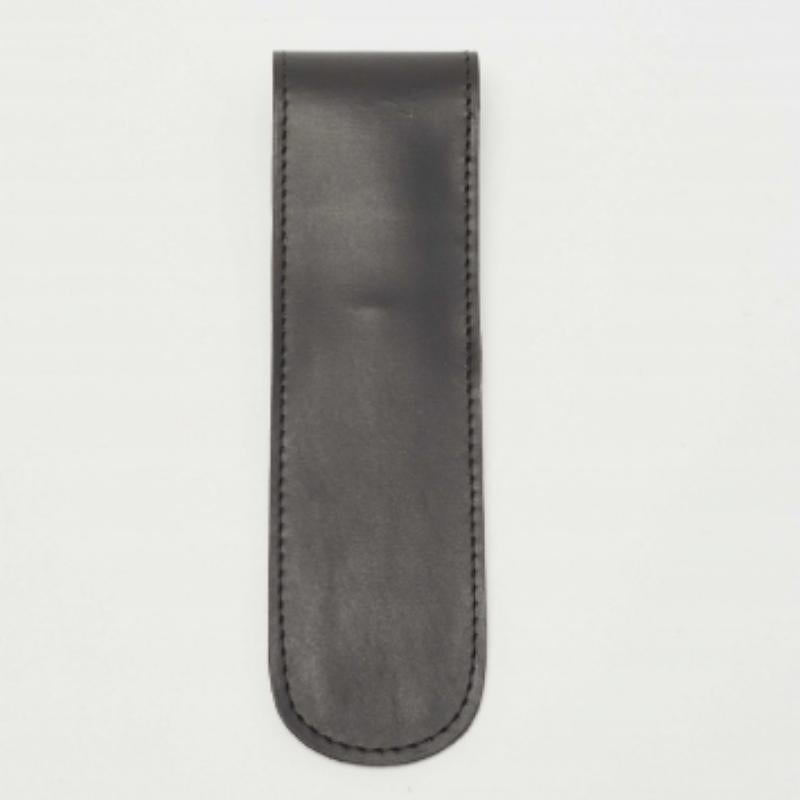 Nero Cartier Astuccio per penna con patta in pelle nera in vendita