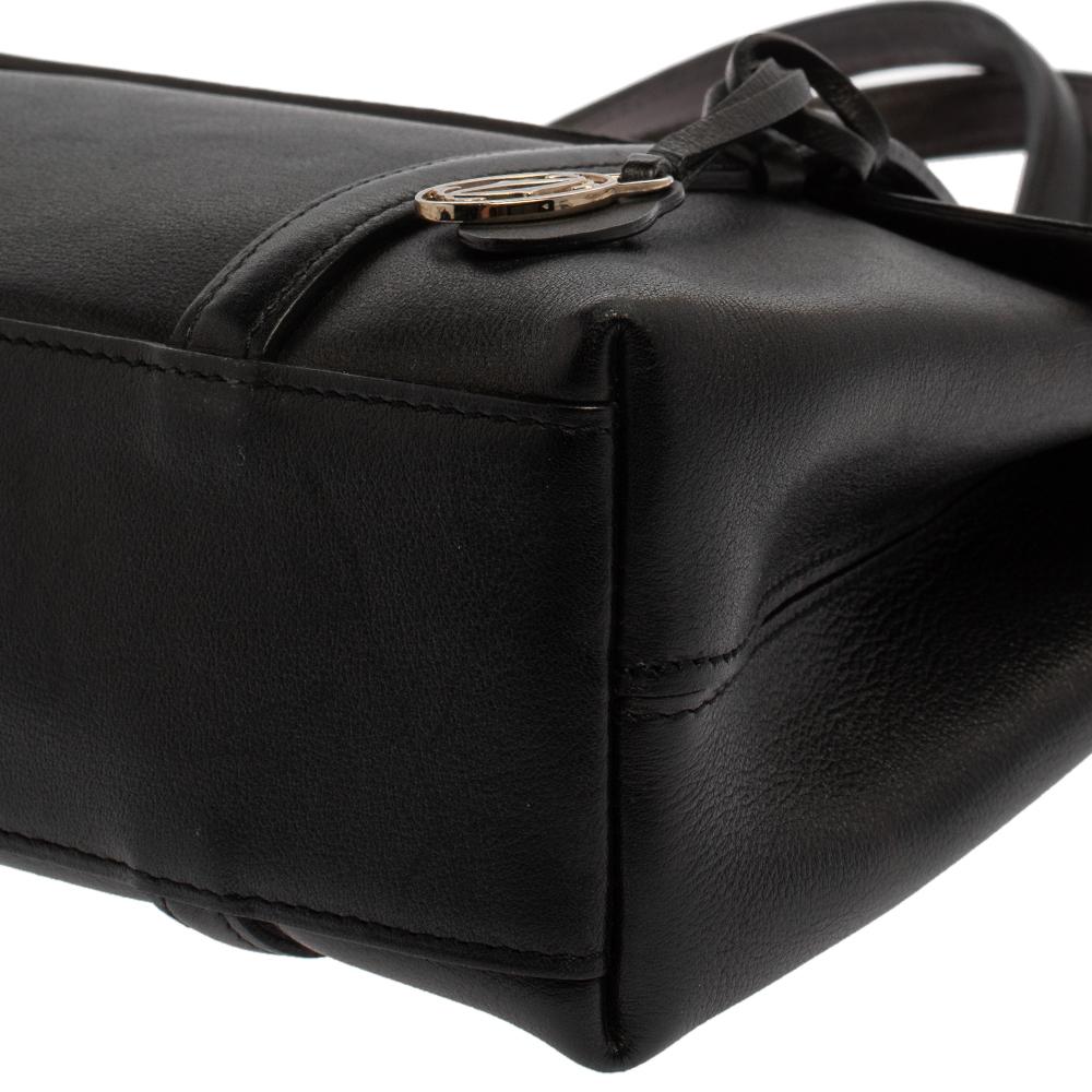 Cartier Black Leather Happy Birthday Cabochon Flap Bag 7