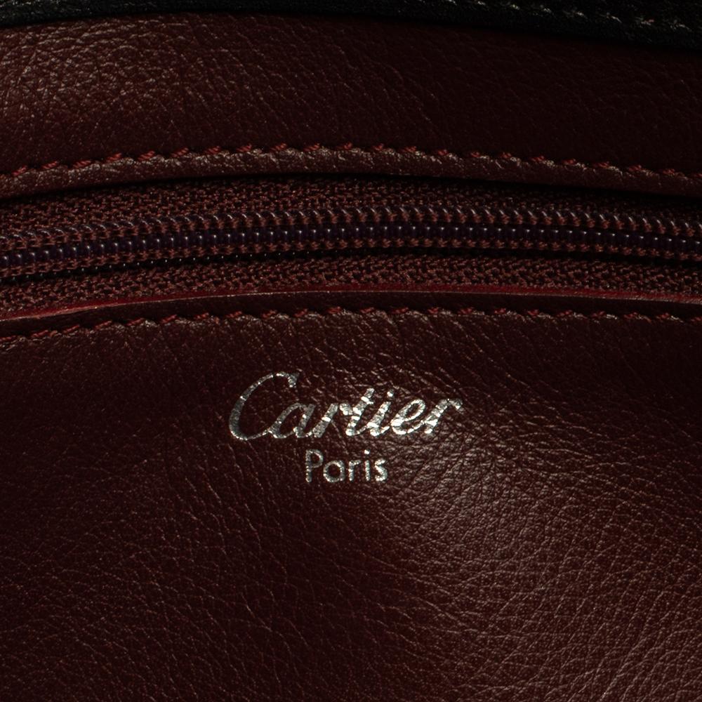 Cartier Black Leather Happy Birthday Cabochon Flap Bag 4