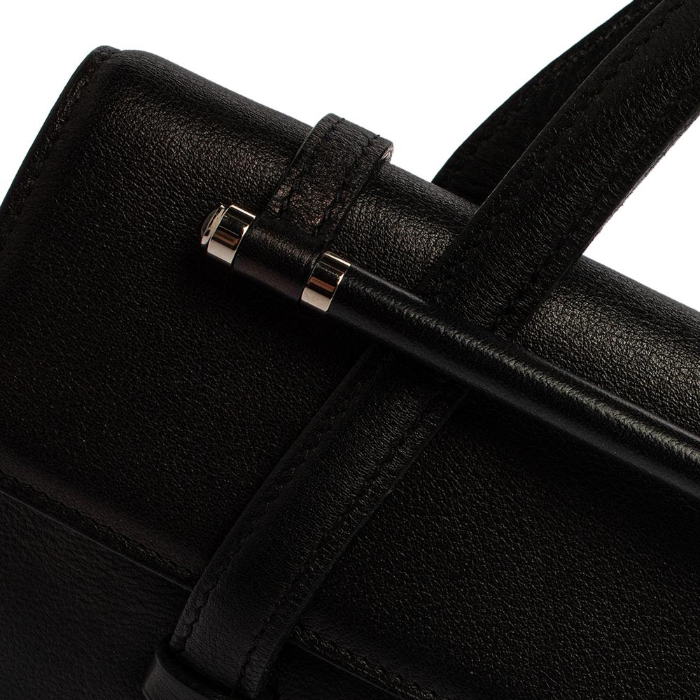 Cartier Black Leather Happy Birthday Cabochon Flap Bag 5