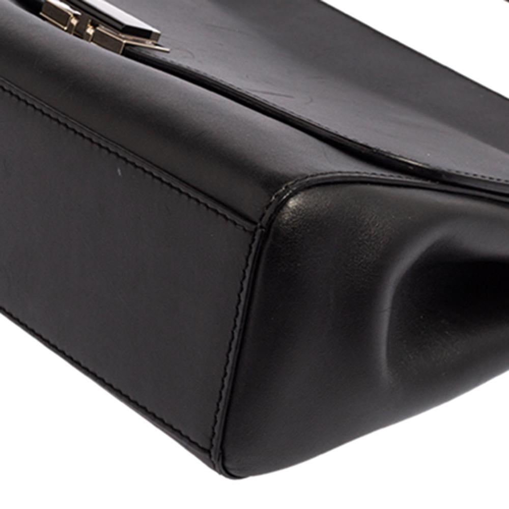 Cartier Black Leather Jeanne Toussaint Top Handle Bag 2