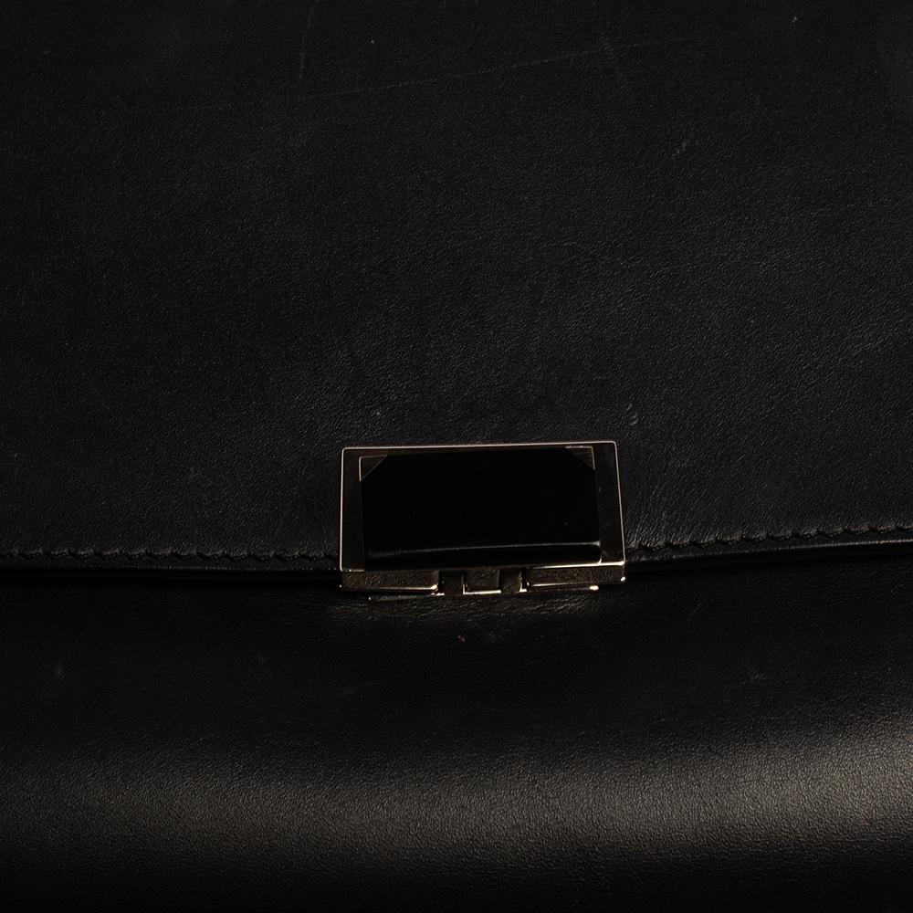 Cartier Schwarze Jeanne Toussaint Henkeltasche aus Leder 4