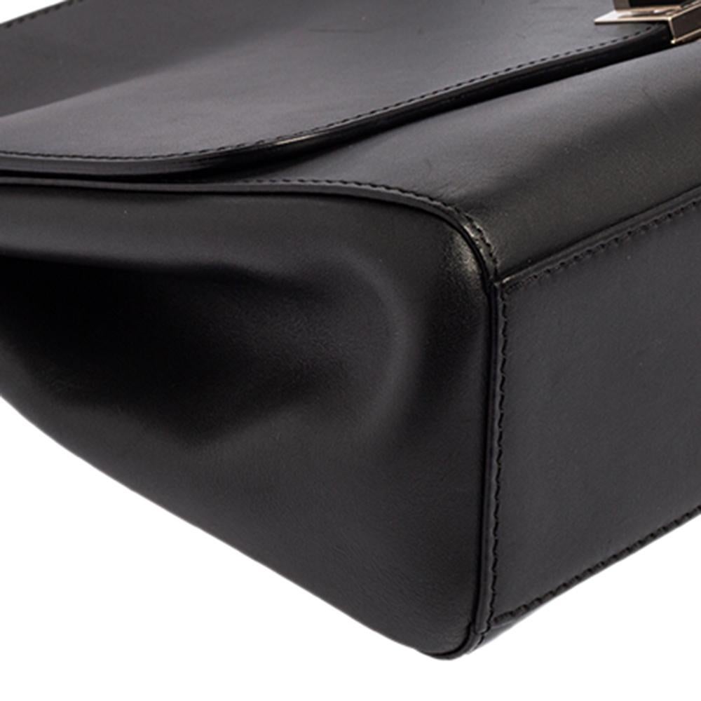 Cartier Black Leather Jeanne Toussaint Top Handle Bag 4