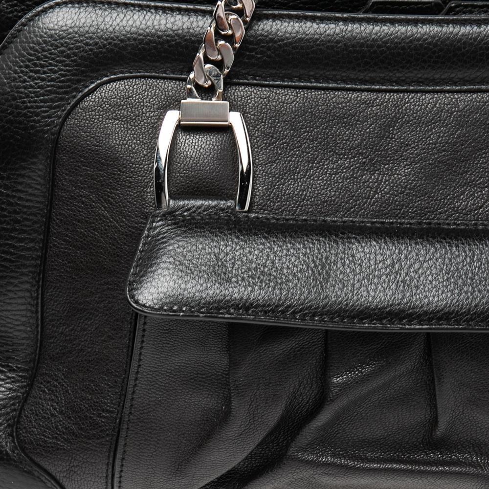 Cartier Black Leather La Dona Shoulder Bag 1