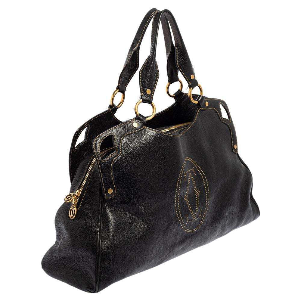 cartier black handbag