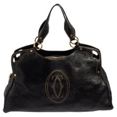 Cartier Borsa grande in pelle nera Marcello de Cartier
