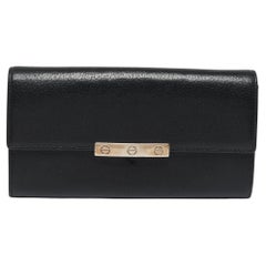 Cartier Black Leather Love Continental Wallet