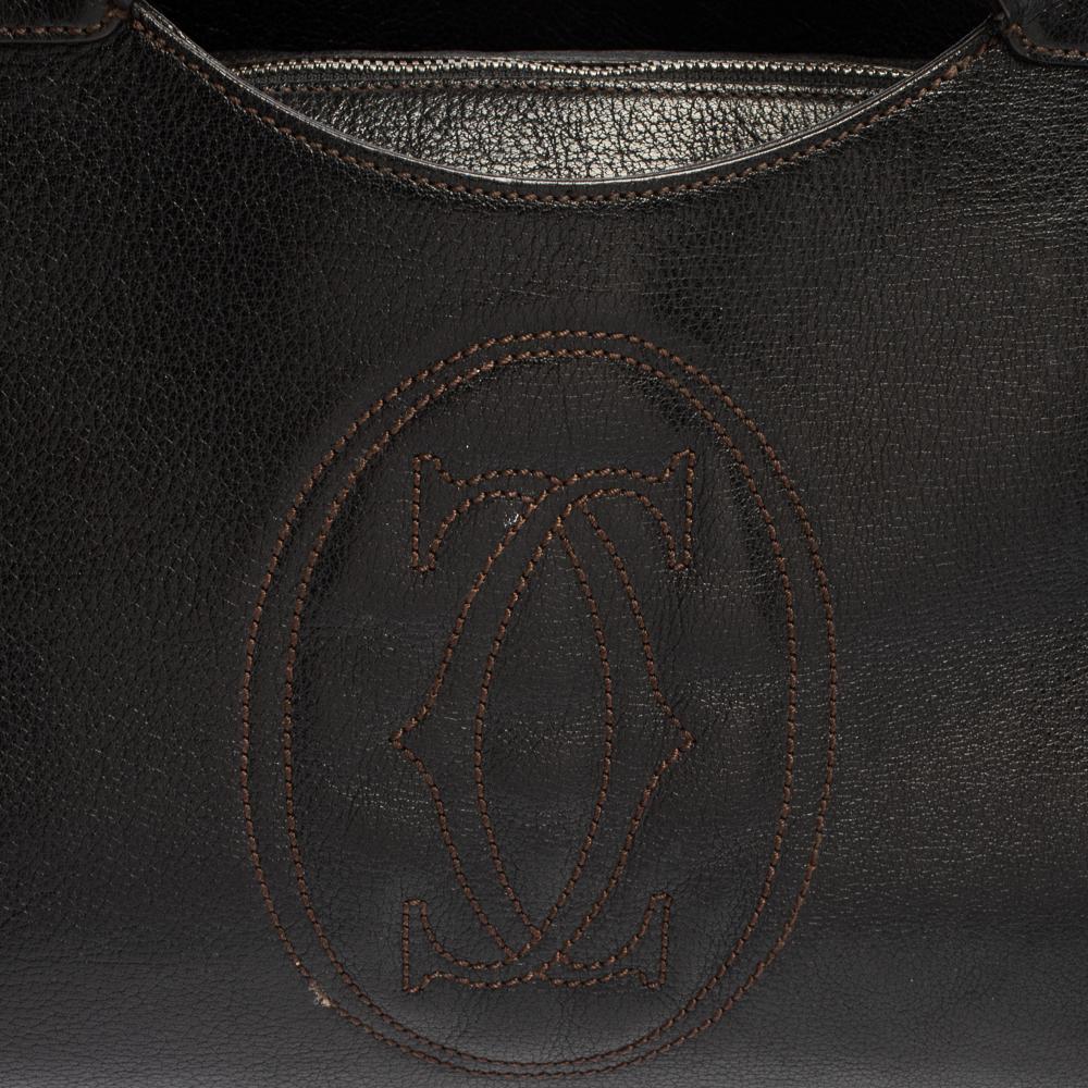 Cartier Black Leather Marcello De Cartier Bag 9