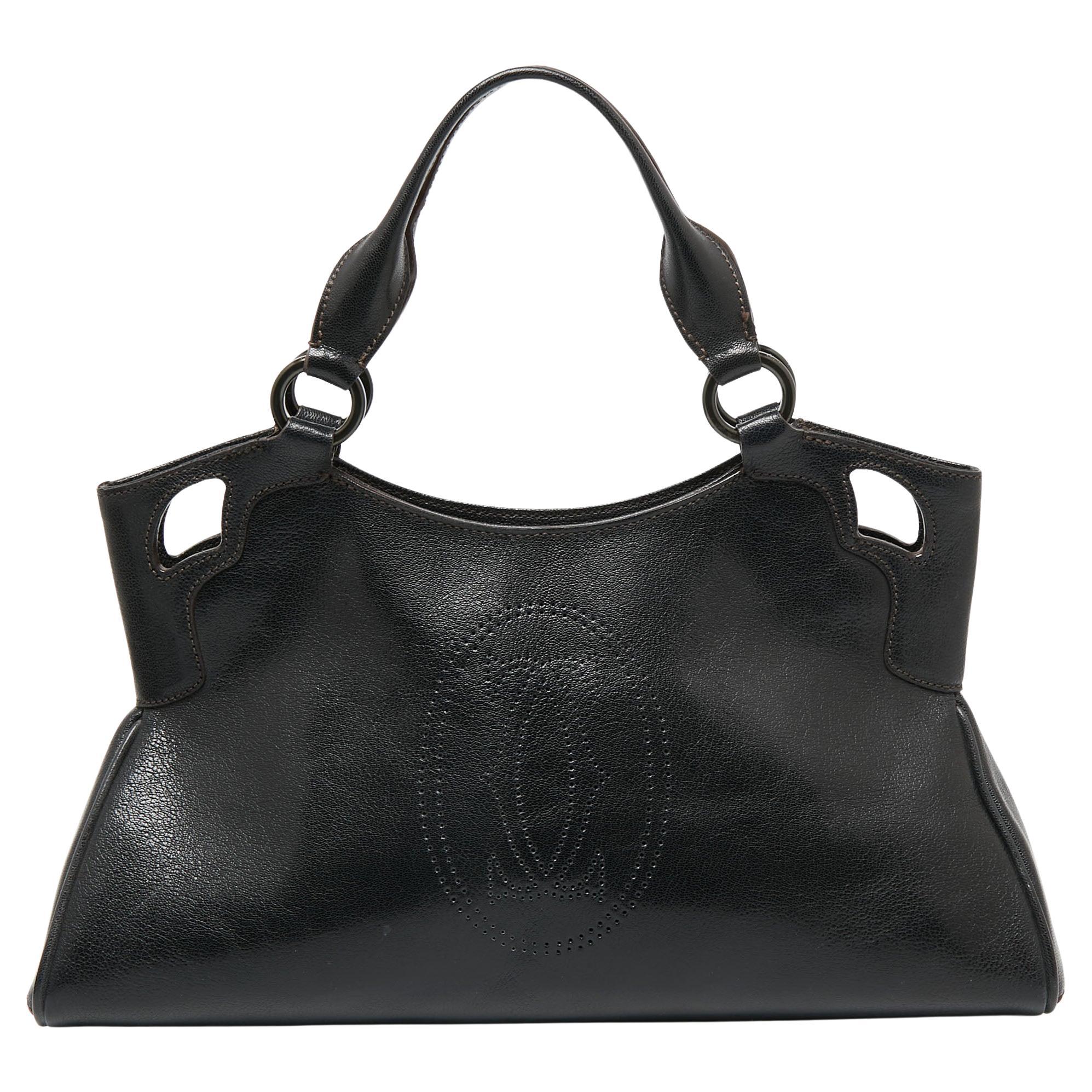 Cartier Black Leather Marcello de Cartier Bag