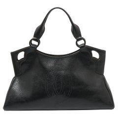 Cartier Black Leather Marcello de Cartier Bag