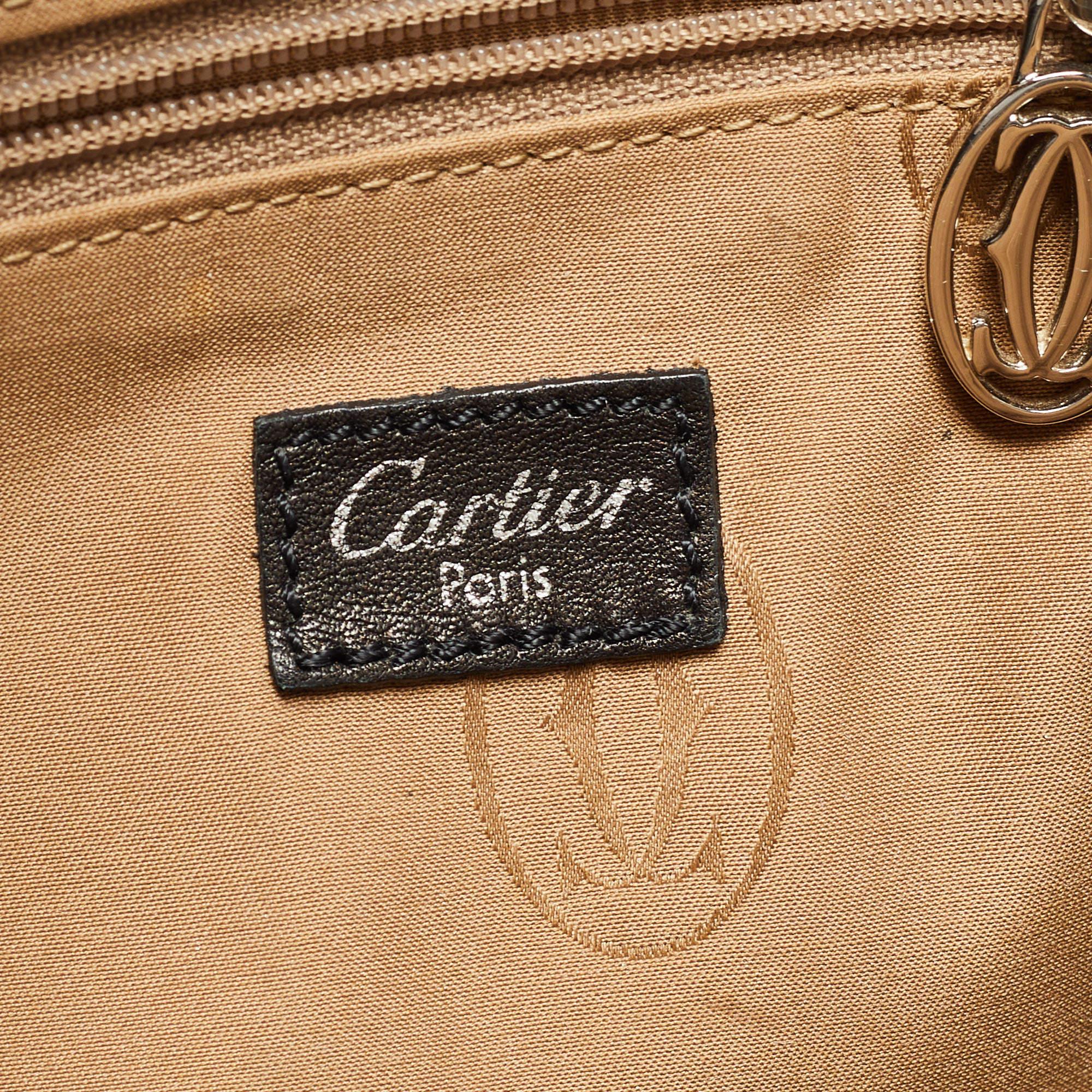 Cartier Black Leather Medium Marcello De Cartier Bag 14