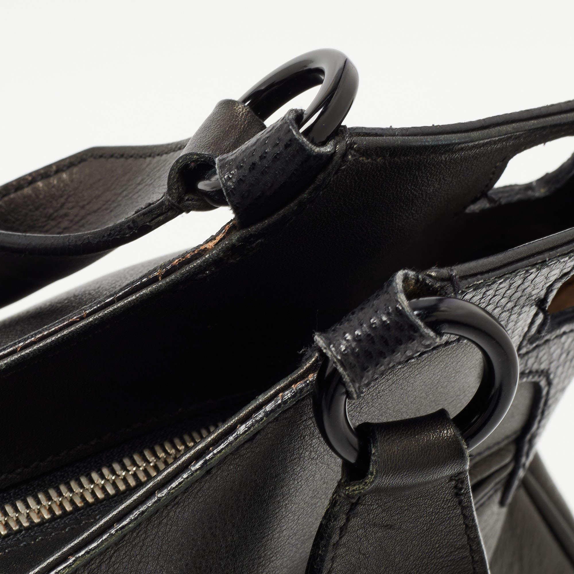 Cartier Black Leather Medium Marcello De Cartier Bag 4