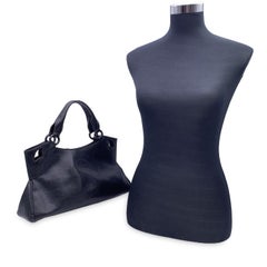 Cartier Black Leather Medium Marcello Tote Bag Handbag