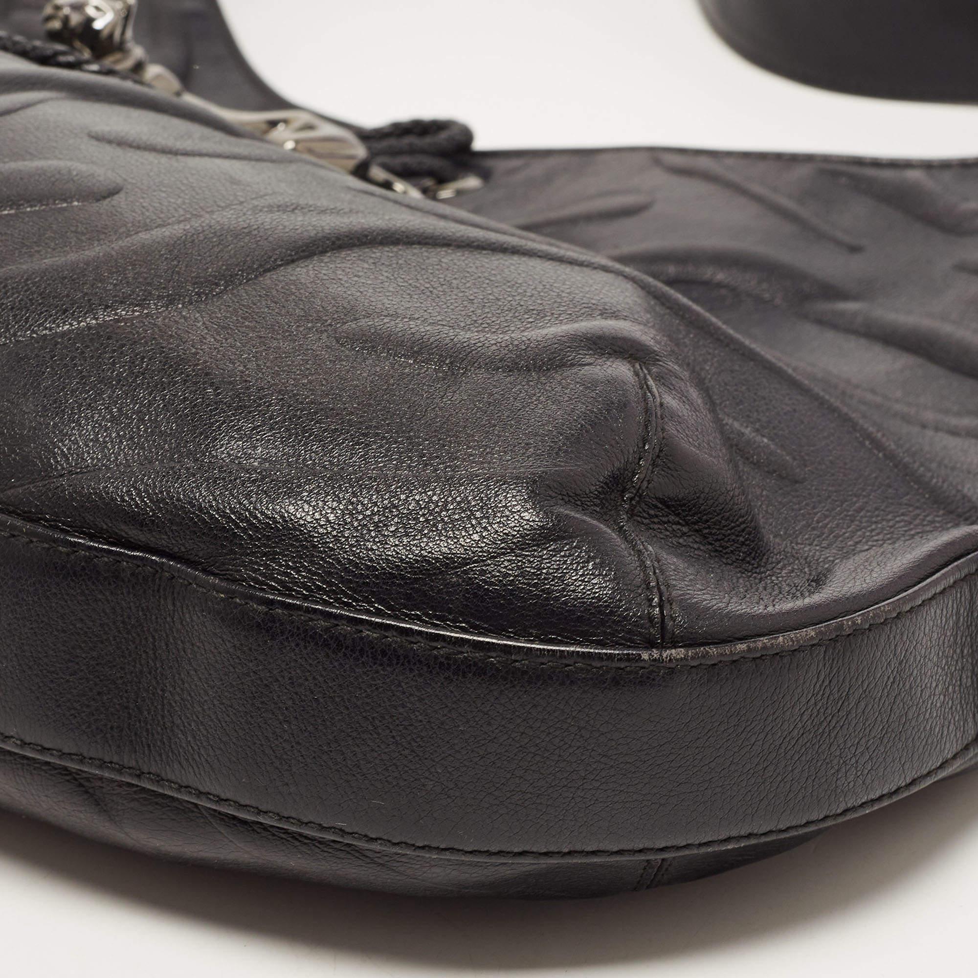 Cartier Black Leather Medium Panthere de Cartier Bag 7